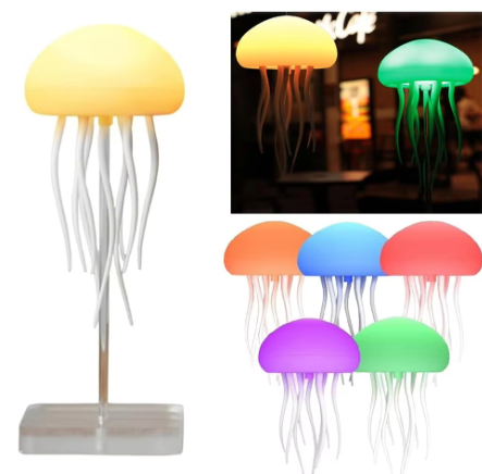 Creative Suspended Voice-controlled Swimming Jellyfish Lamp Available In Variety of colors