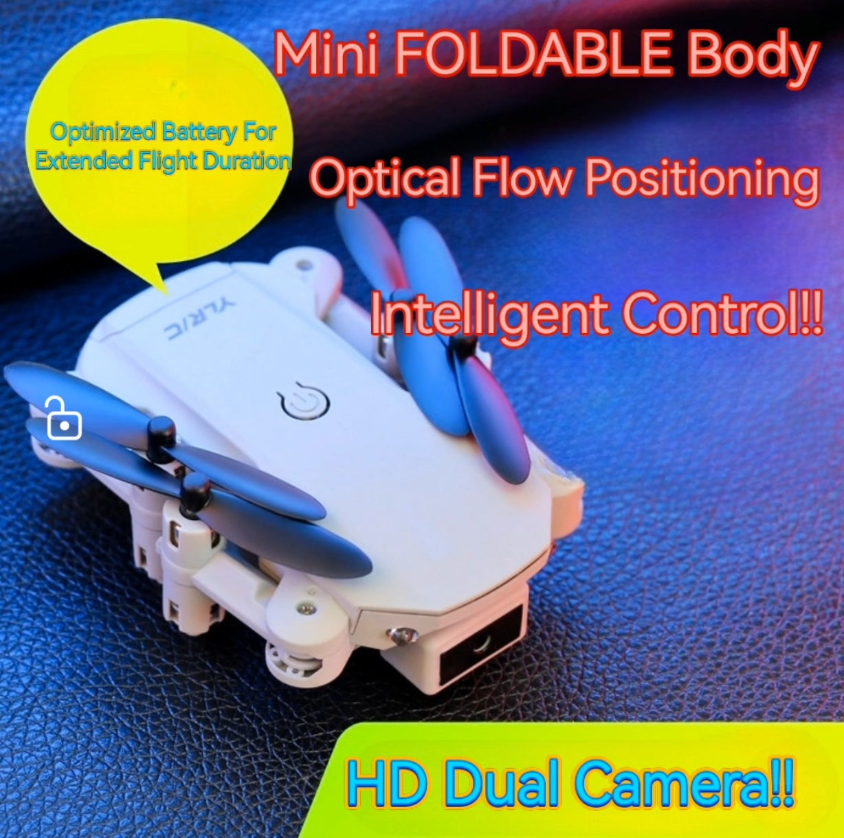 S66 Mini Folding Remote Control Drone, 4K Dual Camera HD Aerial Quadcopter