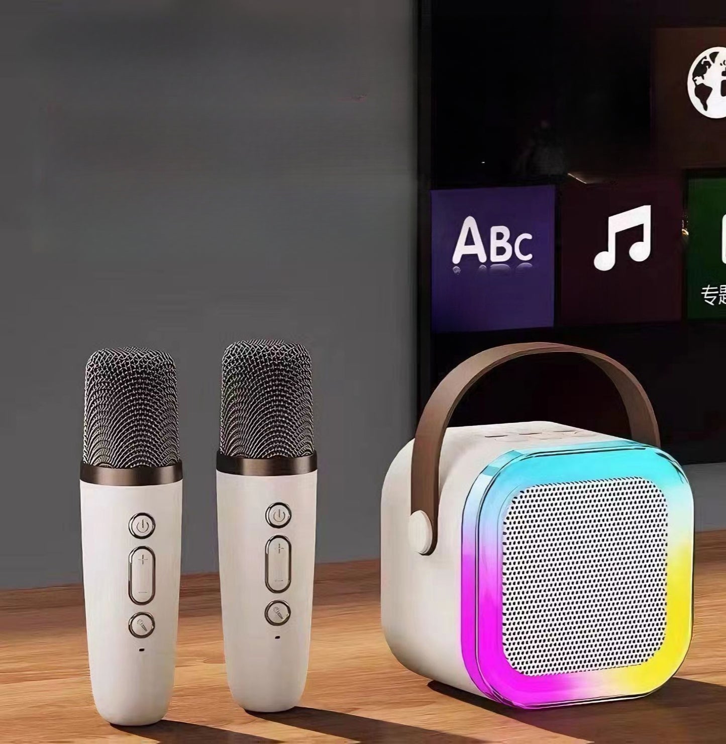 Hot Selling Portable All-In-One Bluetooth Audio & Microphone, Outdoor or Indoor Karaoke