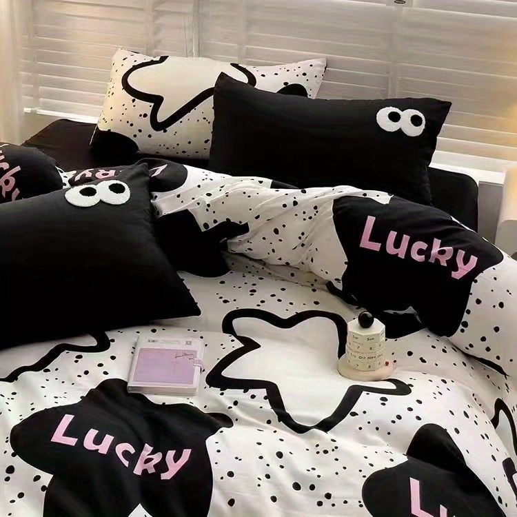 Beautiful soft washed cotton bedding 4pc sheet set