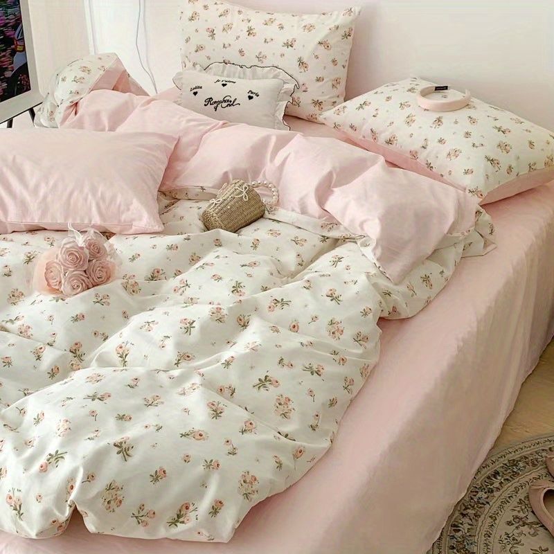 Beautiful soft washed cotton bedding 4pc sheet set