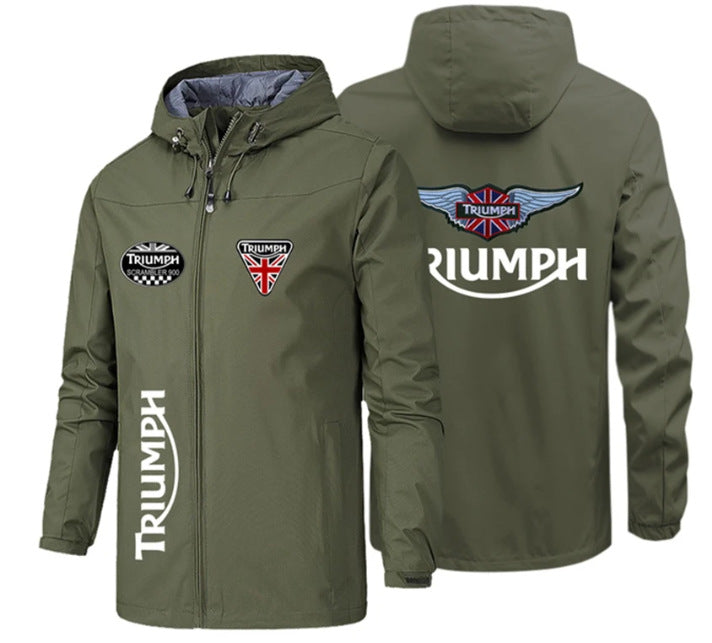 Men's Windbreaker Hooded Jacket, Windproof Waterproof For Trekking