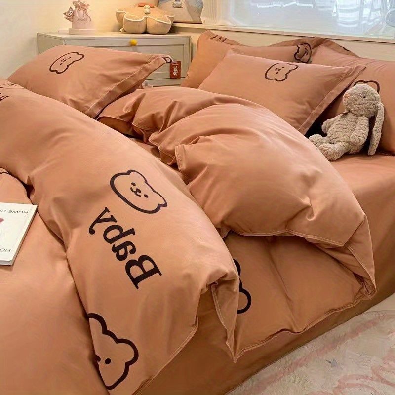 Beautiful soft washed cotton bedding 4pc sheet set