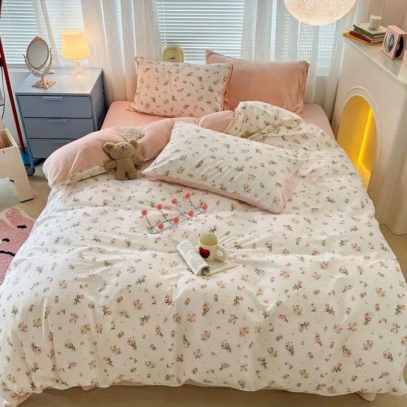 Beautiful soft washed cotton bedding 4pc sheet set