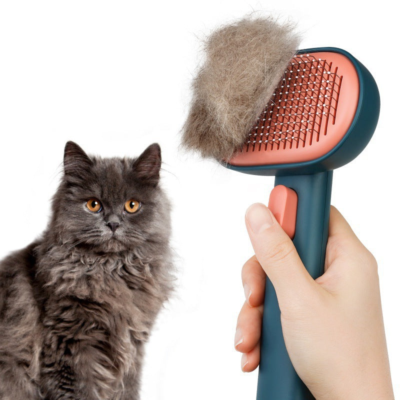 Pet cat and dog hair comb, deep remove floating hair; dog brush cat, brush long hair