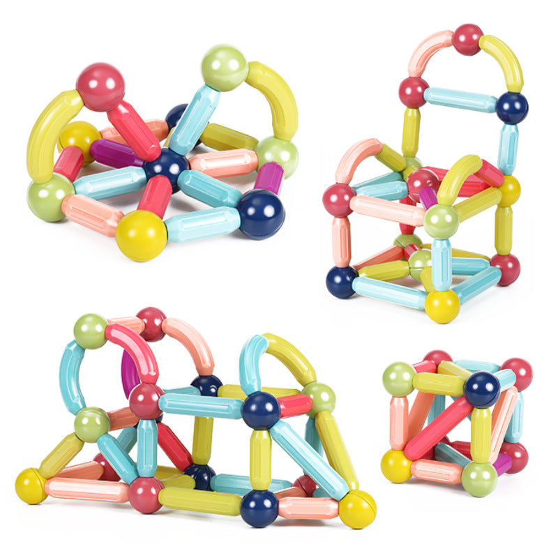 Hot Selling 132-pieces LARGE educational magnetic blocks/sticks for children