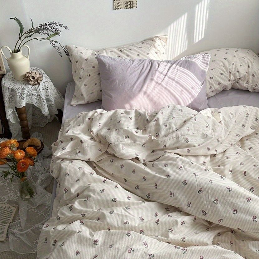 Beautiful soft washed cotton bedding 4pc sheet set
