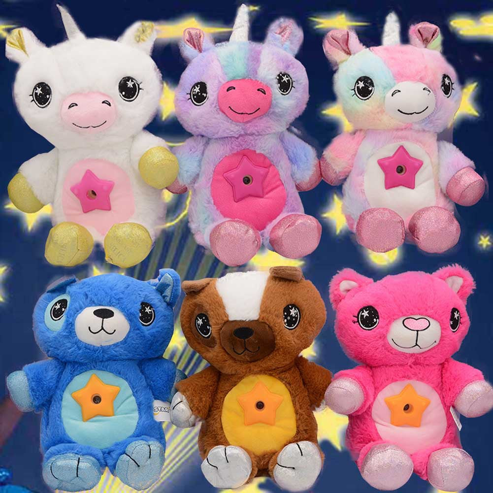 Children's animal starry sky projection lamp, sleeping lamp, doll projection lamp