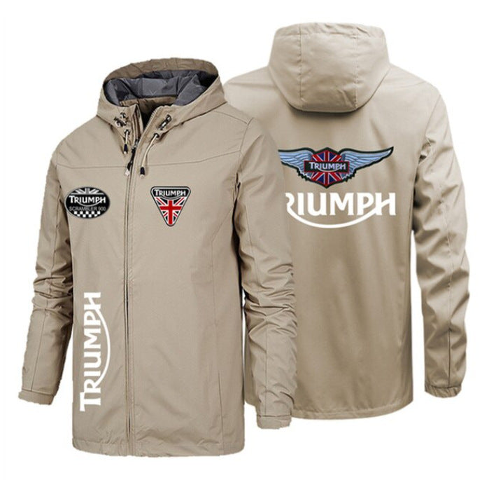 Men's Windbreaker Hooded Jacket, Windproof Waterproof For Trekking