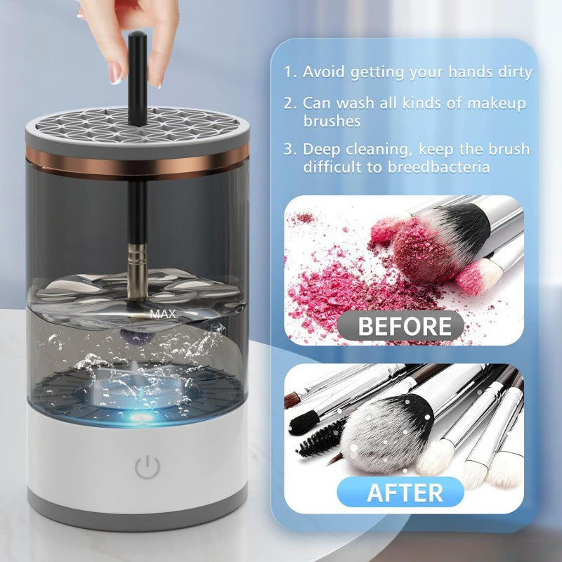 Easy to use Automatic make-up brush cleaner, USB chargeable, electric cleaning and drying