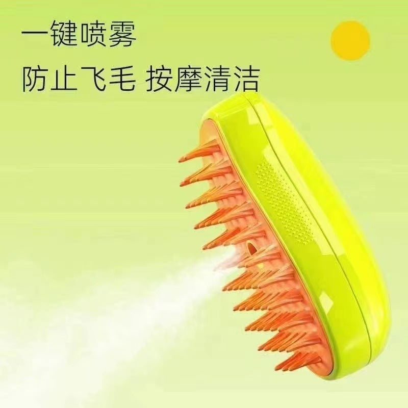 3-in-1 Pet spray brush, massage comb and hair removal