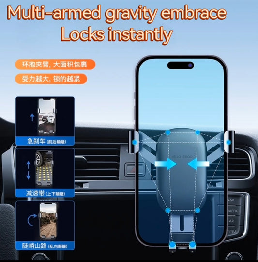 Car mobile phone holder MULTI-Function, Anti-shake strong air vent support