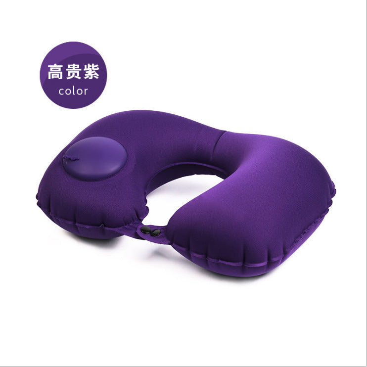 Inflatable U-shaped pillow, multiple usage for headrest, for neck and pelvic, travel pillow & cushion