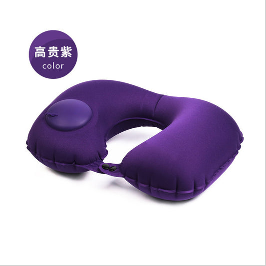 Inflatable U-shaped pillow, multiple usage for headrest, for neck and pelvic, travel pillow & cushion