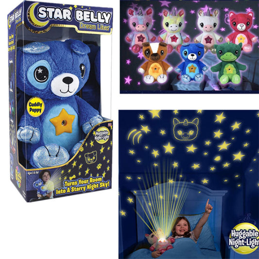 Children's animal starry sky projection lamp, sleeping lamp, doll projection lamp