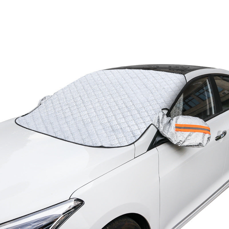 Car windshield cover in winter--Anti-frost & anti-freeze sunshade/snow windshield cover