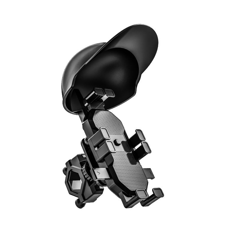 Mobile phone holder with cute waterproof helmet for motorcyclist and bicyclist
