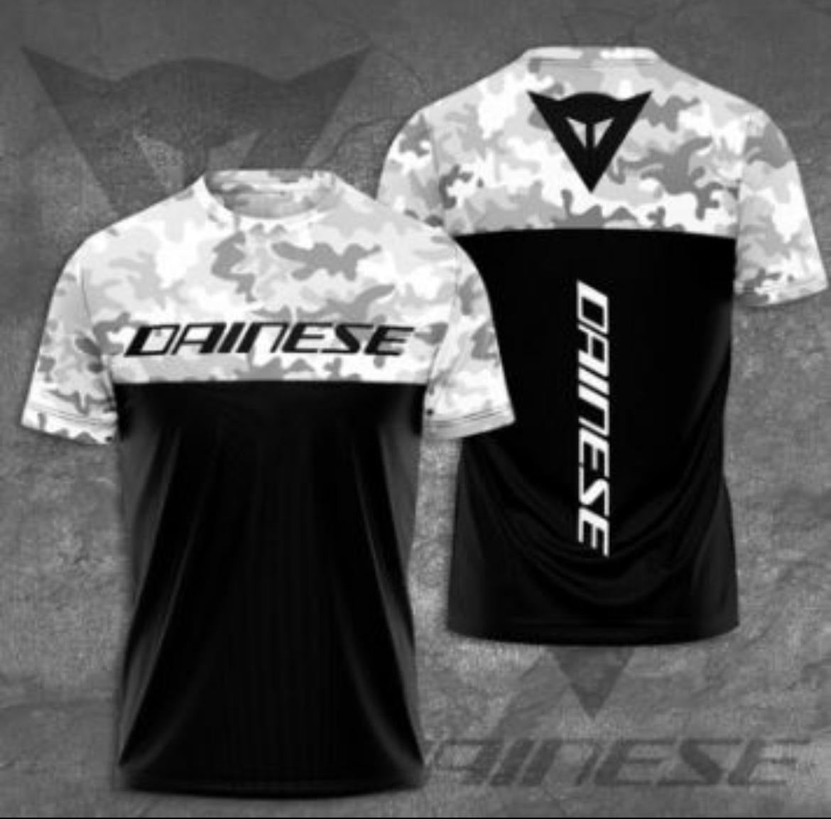 Men's 3D printing T-shirt, garden collar