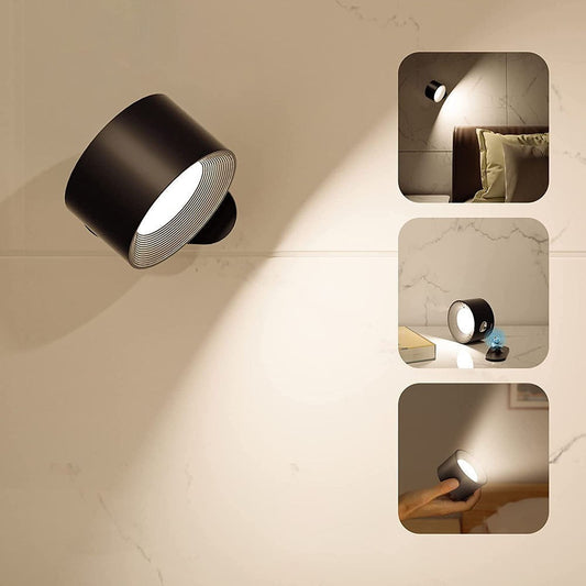 USB charging LED bedside lamp, rechargeable & portable touch adjustment night lamp