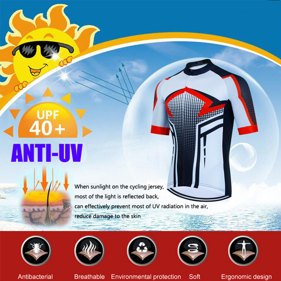 Cycling clothing, short-sleeved cycling shirt and pants, unisex road cycling suit, quick-drying