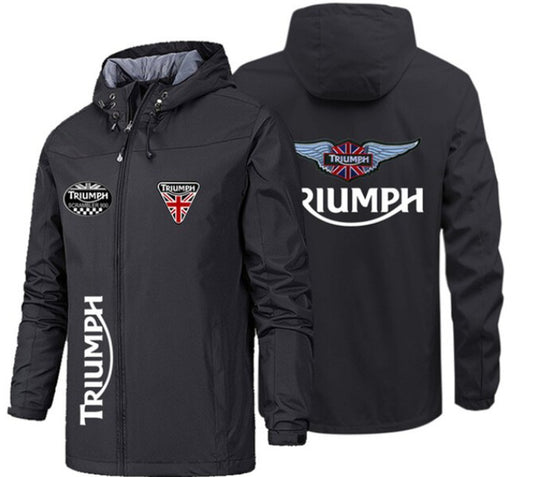 Men's Windbreaker Hooded Jacket, Windproof Waterproof For Trekking