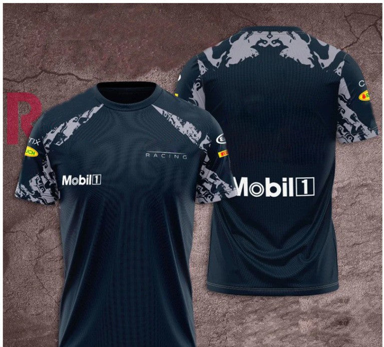 Men's 3D printing T-shirt, garden collar