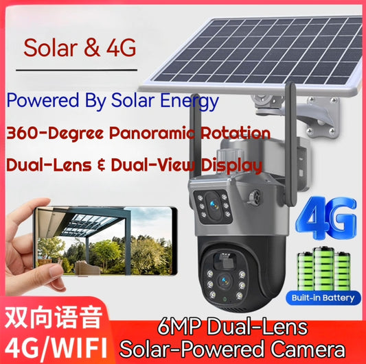 V380 Solar camera, 360 Degree, Waterproof, Mobile Phone Remote Control, indoor and outdoor NIGHT vision HD